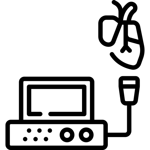 Ícone de tecnologia diagnóstica